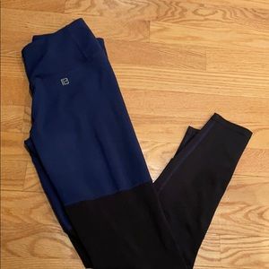 Body Language blue and black leggings